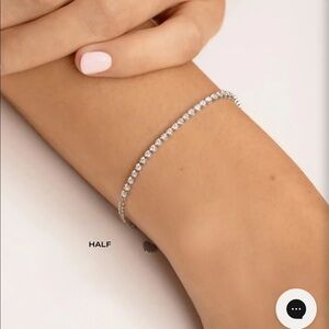 Ring concierge half tennis bracelet
